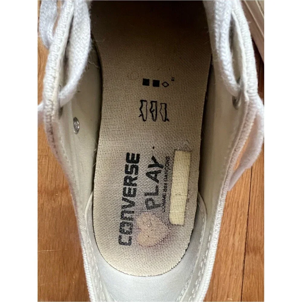 Comme des Garçons x Converse White Low-Top Sneakers Men’s Sz 7 Women’s 9